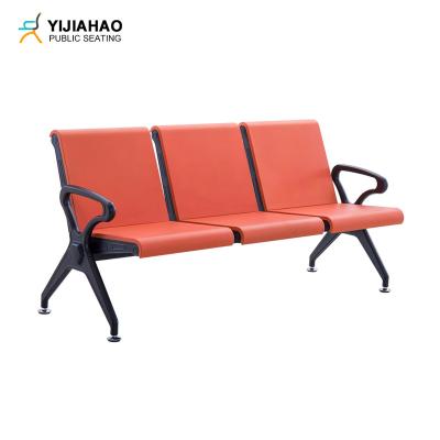 China Modern Modern Furniture 3 Seater Steel Office Hospital Airport Barber Shop Salon Gang Chair Public Bench Seating Chair for sale