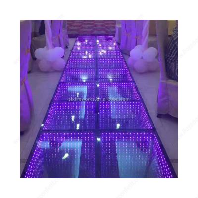 China Buildings Wedding Stage Abysm Mirror Strong Load Capacity Led Module Individuation Led Acrylic Board for sale