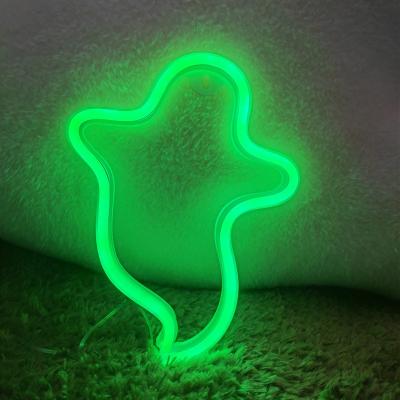 China PLUG-IN LIGHT BOX New Halloween Room Decoration Led Light 12V Acrylic Letter Led Decor Funky Atmosphere Custom Neon Sign for sale