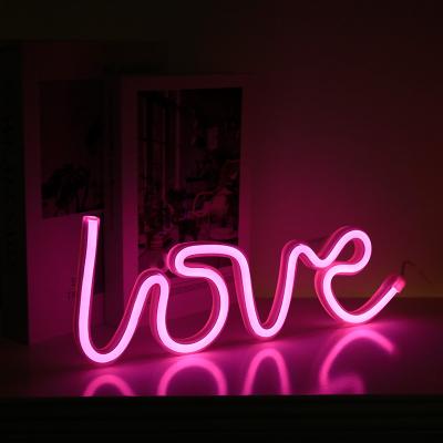 China PLUG-IN LIGHT BOX Wedding Home Party Event Decor Neon Lights Signs Acrylic Love Shape Neon Lights For Wall Custom Led Sign for sale