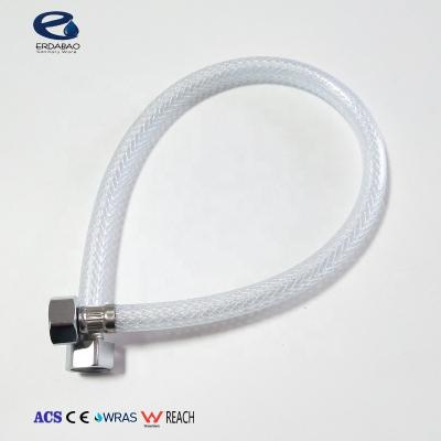 China Modern White Color Flexible Extension PVC Shower Hose All Cool Material for sale