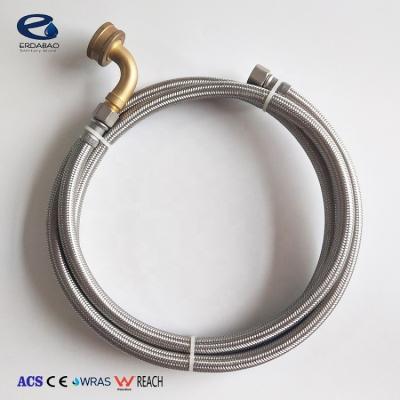 China High Quality Serivice Long Life Stainless Steel Flexible Braided Washing Machine Hose With Acs CE Watermark Wras Certificate for sale