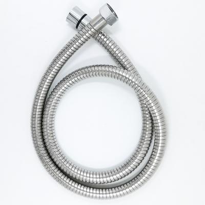 China Modern High Quality Bathroom Chrome Plated Double Hose Lock Corrugated Stainless Steel Pipe for sale