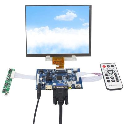 China 8inch HJ080IA-01E 1024X768 IPS LCD Screen with HD-MI VGA+2AV LCD Controller Board with Flipping Function: 8inch for sale