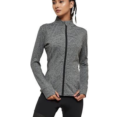 China Women 2021winter Yoga Compression Suit Jacket Breathable Sportswear Set Hoodie Long Jacket for sale