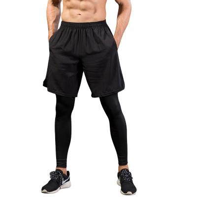 China Men's Workout Wear Workout Breathable Latex Gaiters With Shorts for sale