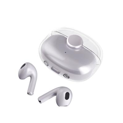 China New Design Perfect Sound Wireless Music Earphone Stereo Wireless Radio Earbuds With Transparent Charging Case for sale