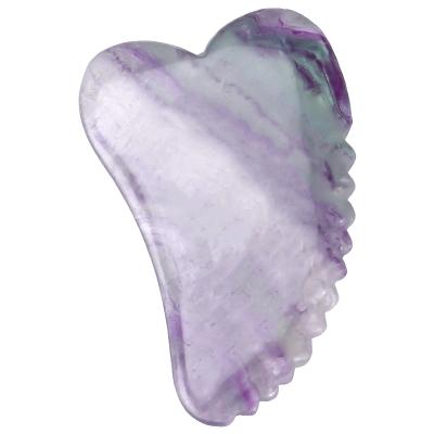 China Fresh Colorful Crystal Scraper Guasha Boards Fluorite Gua Sha Gua Sha Stone Therapy Board Gua Sha Dish for sale