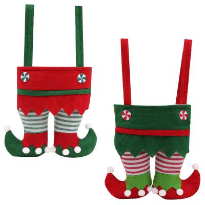 China Christmas Elf Candy Sack Christmas Gift Bag Christmas Candy Bag Ornaments For Festive Party Home Green for sale