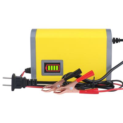 China UniversalÂ   12V Motorcycle Battery Charger Lead Acid Battery Charger Intelligent Repair Connection Anti-Reverse Charger for sale