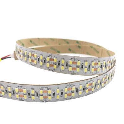 China Residential High Quality SMD 2835 240 LED 15mm 12V 5 Meters Double Rows Warm White Waterproof PCB 3000K LED Smart Strip Light for sale