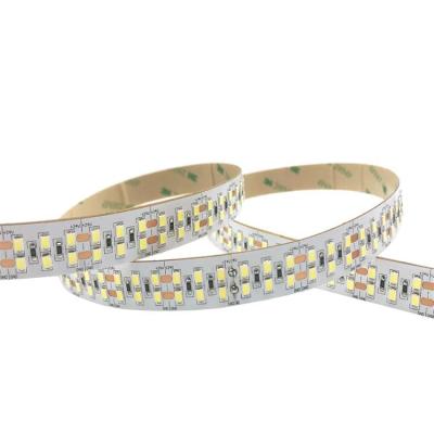 China Residential Custom SMD 2835 240 Rows 3000K Flexible Waterproof LED IP65 15mm Warm White PCB Double Strip Led Light for sale