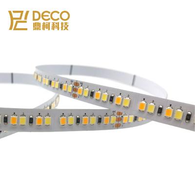 China Flexible LANDSCAPE Lux LED Strip Light Bi-colors SMD2835 192LEDs/M 19.2W/M DC24V 10mm PCB Dual Colors LED Strip Ribbon Light for sale