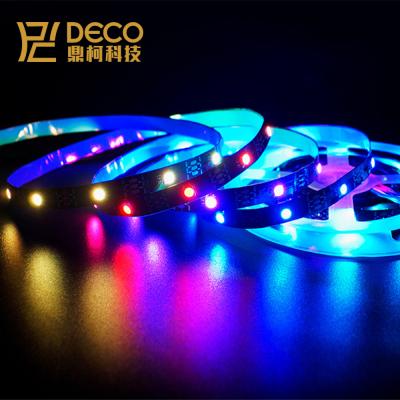 China residential ws2812b rgb led strip 5v 30pcs/meter for usb panel screen for sale