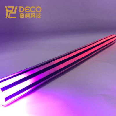 China LANDSCAPE D22mm Round 360 Accessible Full Color RGB LED Neon Tube Lights with Silicone Black Programmable Horse Racing Stripe Neon Lamps for sale