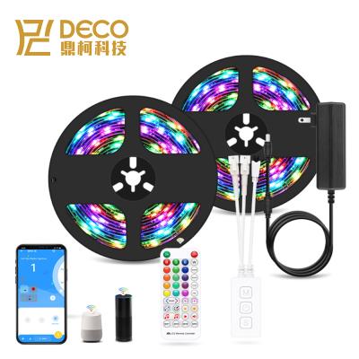 China 2021 New Accessible Smart LED Strip WS2811-IC SMD 5050 DC12V Pixel LED Strips Party Light With Blue Tooth Music IR Controller for sale