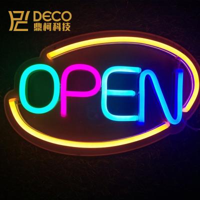 China Customs Lead Bar Shop Supermarket Open Letter Acrylic Led Light Custom Neon Sign Signboard Letters Neon Sign For Store Store for sale