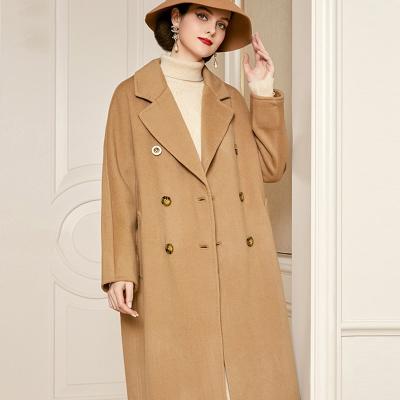 China China factory breathable custom processing winter quality women's cashmere coat fashionable design lacing hot sale Europe for sale