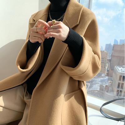 China Chinese Factory Breathable High End Custom Made Winter Goods Cashmere Coat Solid Color Jacket Stick Dishonest Wool Pocket for sale