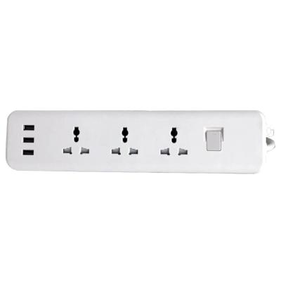 China 2021 Most Popular Multi-Function USB Electrical Outlet 3 Way Strip Switch Power Outlet Residential/General Purpose Extension Cables for sale