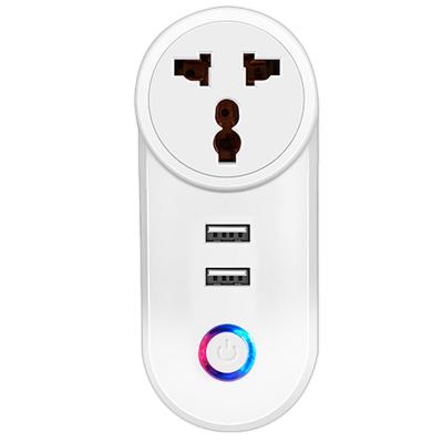 China Amazon office Vietnam,India,South Africa smart home wifi tuya outlet smart plug electric socket with dual usb for sale