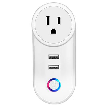 China Amazon Tuya Smart Home Residential/Multi-Purpose American Electric WiFi USB Smart Plug for sale