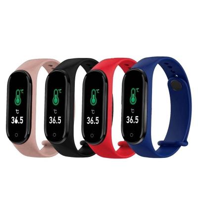 China 2020 Heart Rate Blood Pressure Monitor Pro Band M4 Band Thermometer Heart Rate Blood Pressure Men M4 Smart Watch Fitness Bracelet For Android IOS for sale