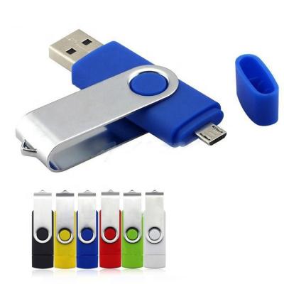 China Metal Flash Swivel Logo Bulk USB Drive OEM USB 2.0 Pen Stick Customized External Drive 128GB 64GB 32GB 16GB 8GB 4GB for sale