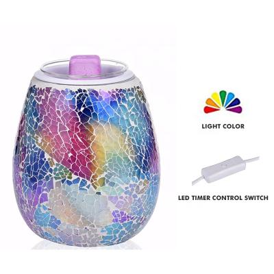 China Unique Household 7 Colors Scented Glass Candle Aroma Diffuser For Household for sale