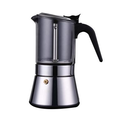 China Best Selling Stocked Borosilicate Stovetop Espresso Coffee Mocha Pot for sale