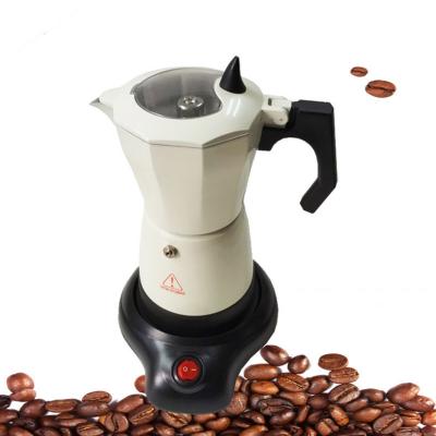 China Commercial Octagonal Electric Aluminum Coffee Maker Moka Pot for sale