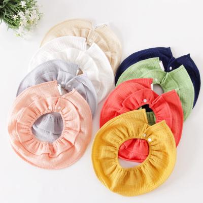 China Custom Organic 360 Hive Collar Baby Bandana Spinning Drool Bibs Washable Baby Items Cotton Muslin for Drooling and Teething for sale