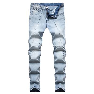 China Plus Size Fashion Style Mens Vintage Blue Jeans Denim Pants Mens Jeans Pencil Pants for sale