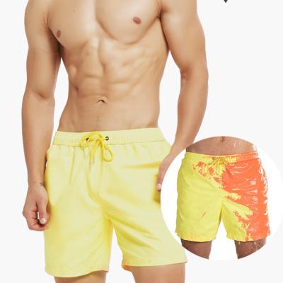 China Plus Size Water Color Changing Wet Mens Shorts Fashion Pattern Casual Summer Panel Shorts Plus Size Beach Short Pants for sale