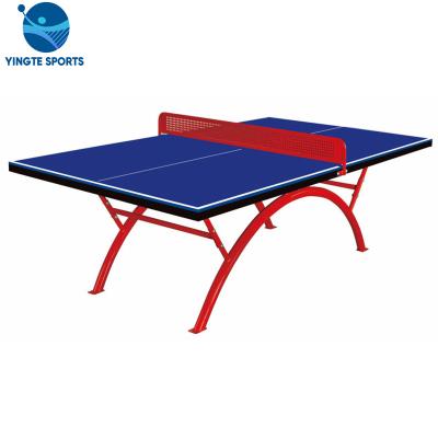 China Environmental Friendly Outdoor MDF Devoted Board Top Waterproof Ping Pong Table Tennis Table for sale