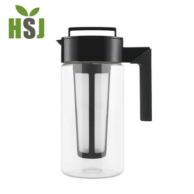 China 1300ml pp iced coffee maker viable plastic cold portable coffee maker for sale