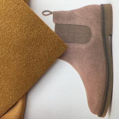 China PU Breathable .8mm Waterproof Wear Resistant Microfiber Suede Synthetic Leather For Shoe Materials for sale