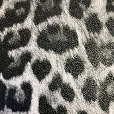 China Popular Waterproof Leopard Print Vinyl PU Leopard Print Foiled Faux Leather Leather Fabric Synthetic Leather for sale