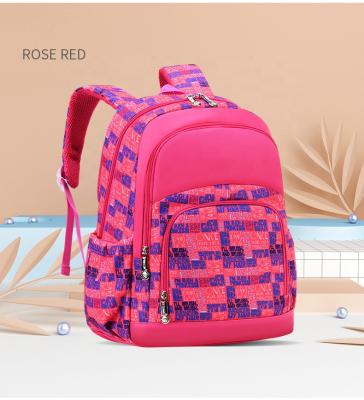 China Classic teenage girl backpack waterproof sublimation printing white kids nylon large backpack for girls bag school for sale