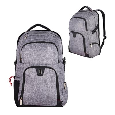 China New Business Travel Style Waterproof Smooth Slim Unisex Casual Daypack 15 Inch School Backpack Laptop Bags for sale