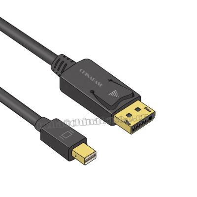 China COMPUTER 4K 60HZ 1.2 Mini DisplayPort to DisplayPort Cable Mini DP Thunderbolt Compatible to DP 6 Feet Gold Plated Cord for sale