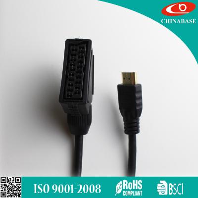 China Multimedia 21 Pin scart to hdmi for sale