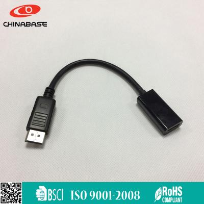 China Multimedia high speed 20 pin display port miniport to hdmi mini DP to HDMI cable for sale