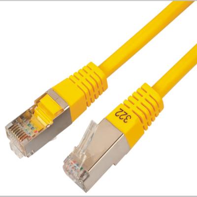 China 0.5M SSTP CAT7 Copper Yellow Patch Cord for sale