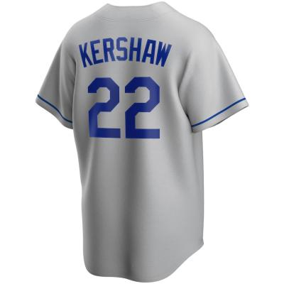 China Cheap Wholesale Antibacterial Quilted American Los Angeles Dodgers #22 Kershaw Custom Men's Baseball Team Baseball Tank Top for sale