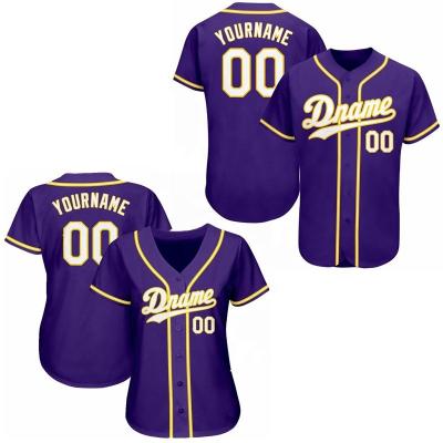 China Wholesale Custom Net Tank Top Baseball Tank Top Empty Gold Purple T-shirt Antibacterial for sale