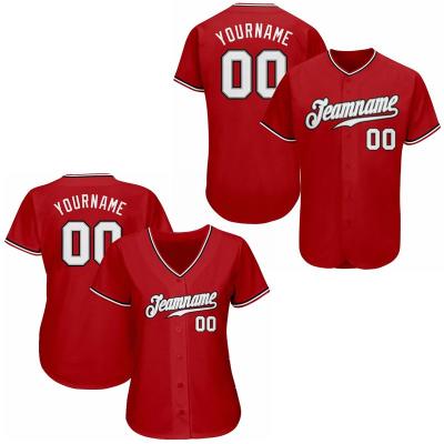 China Wholesale Custom Antibacterial Net Red Shirt Baseball Tank Top White Embroidery Tops Shirt for sale