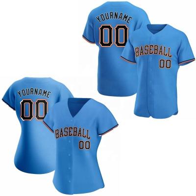 China Wholesale Custom Net Antibacterial Tank Top Men's Embroidery Baseball Tank Top Light Blue T-Shirt for sale