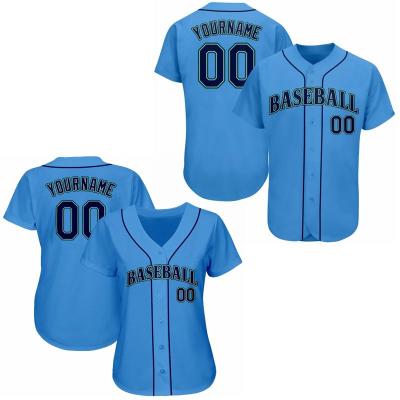 China Customized Antibacterial Embroidery Antibacterial Customized Light Blue Top Men's Wholesale Net Tank Top Baseball Tank Top Shirt for sale