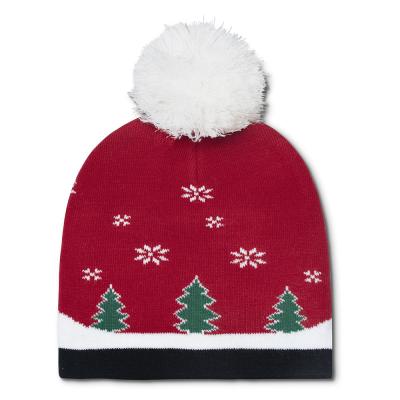 China Non Woven High Quality Christmas Knitted Hat Led Cap Hats Winter Beanie Cotton Wool Knitted Hat for sale